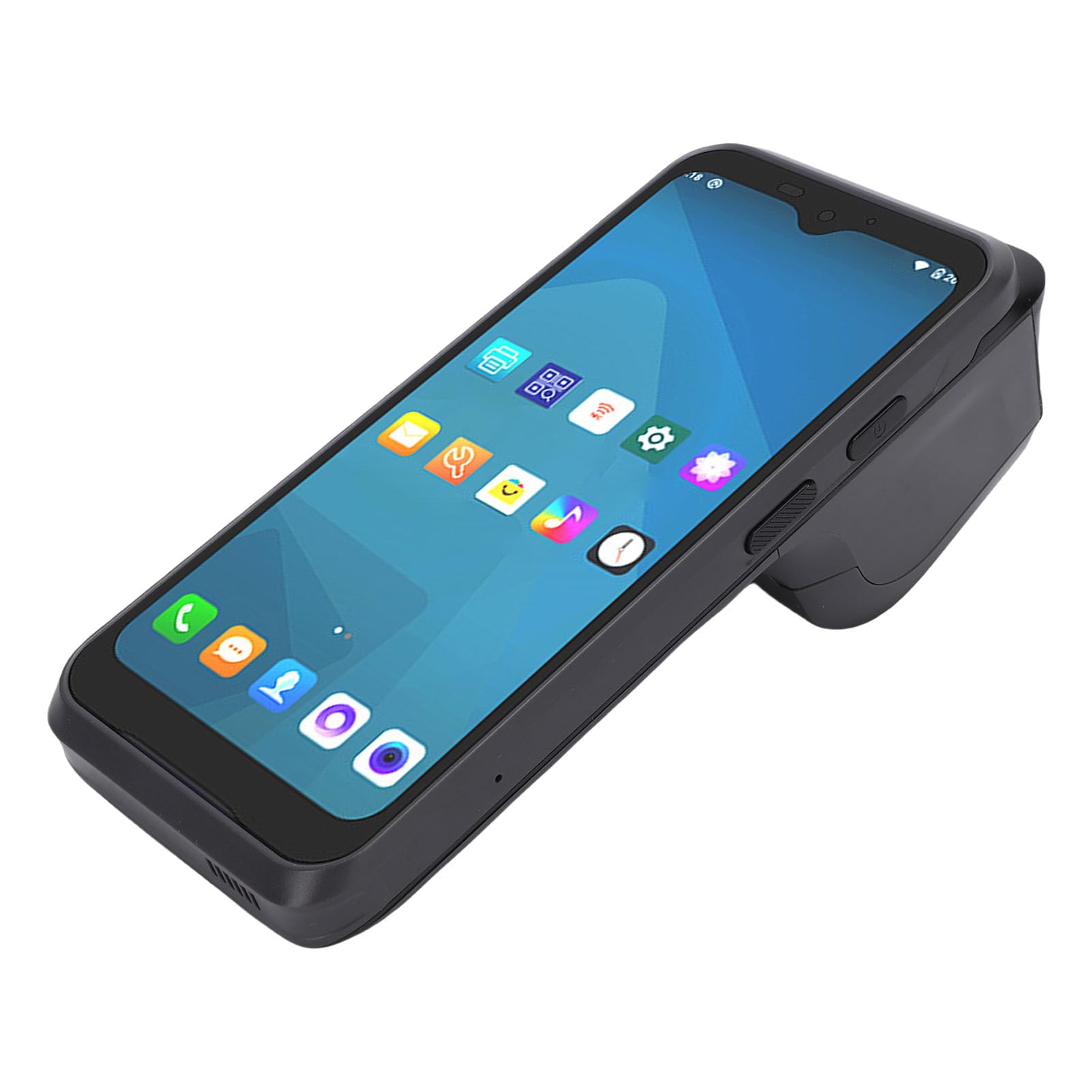 Jeffergarden Terminale POS Portatile, Touch Screen HD da 6,2 Pollici con Stampante Termica Ad Alta velocità e Scanner di Codici a Barre, per Ristoranti e Negozi Al Dettaglio