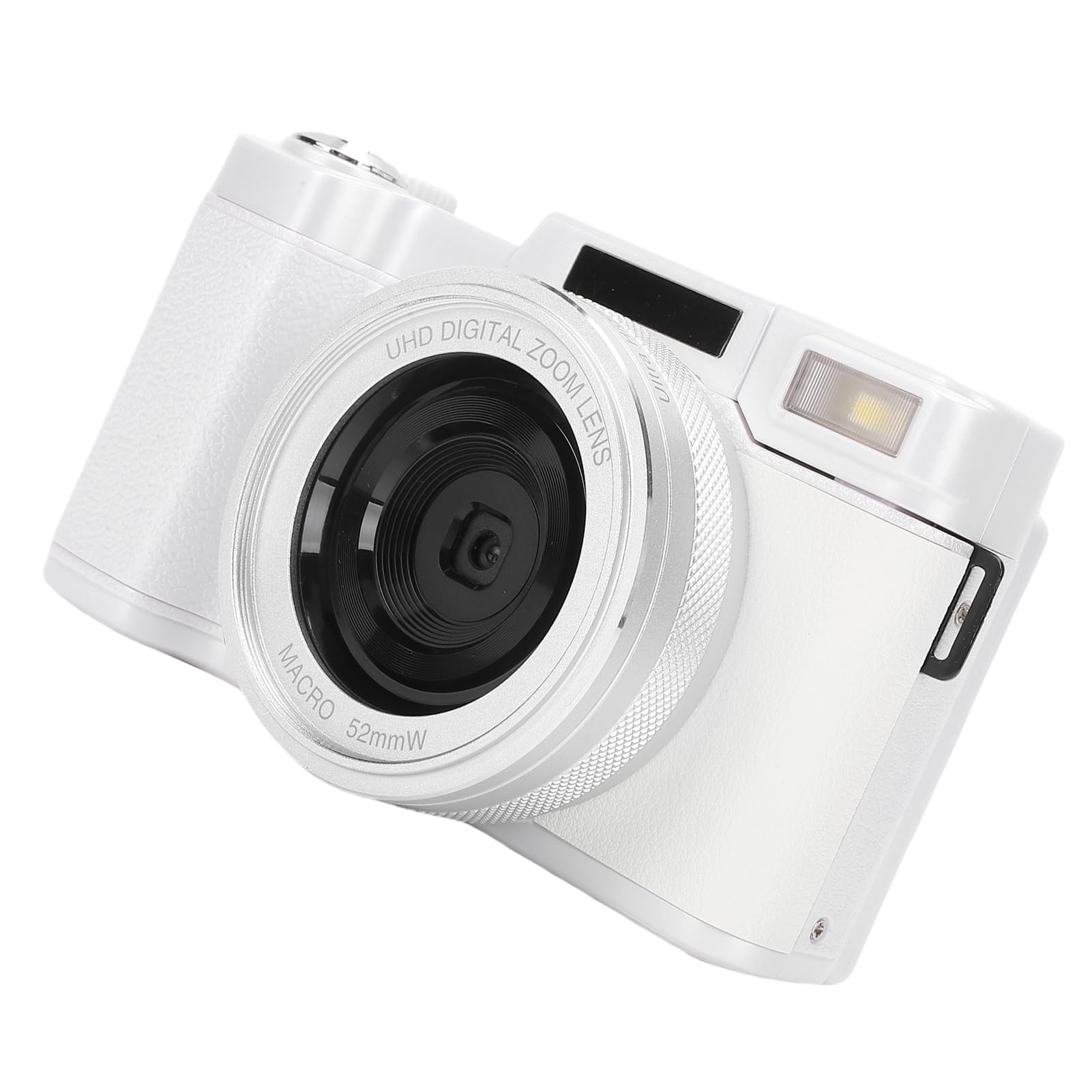 Caméra Numérique 5K avec écran Pivotant de 3 Pouces (White)