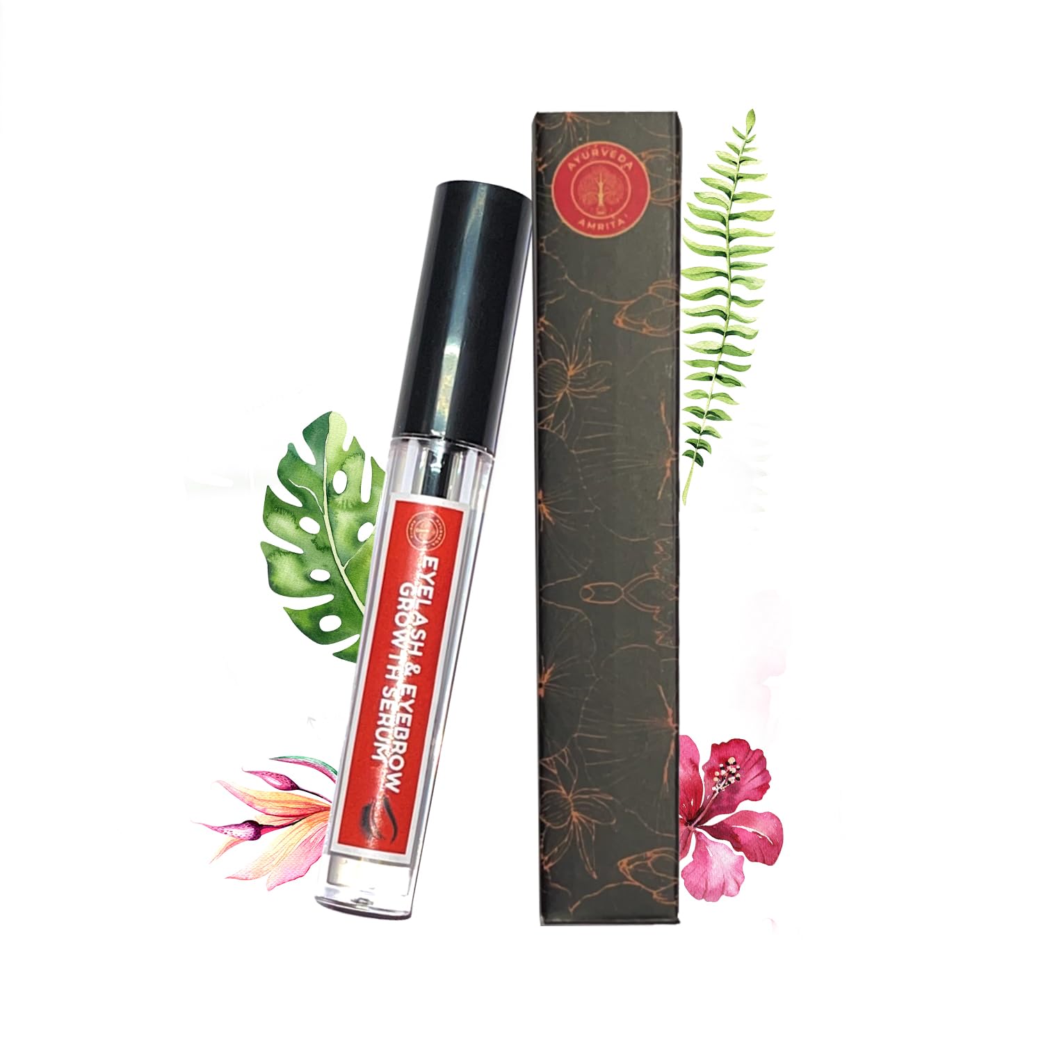 Ayurveda Amrita Eyelash & Eyebrow Growth Serum | All-Natural, Castor Oil, Vitamin E, Sage Oil, Argan Oil 4Ml-image-22