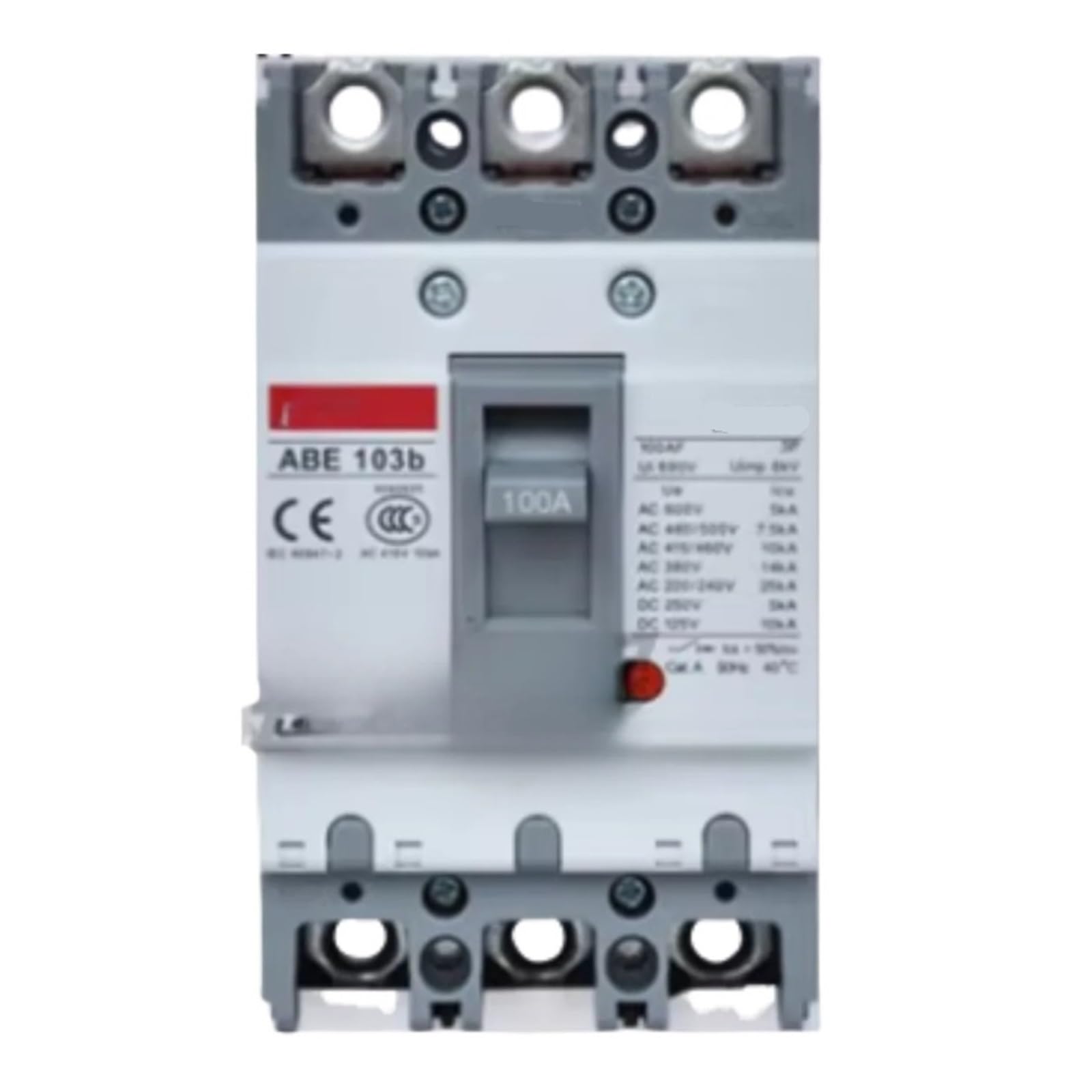 Disjoncteur boîtier moulé 3P 40A modèle ABE103b pour coffret électrique
