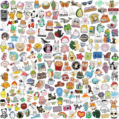 SINCCO 20/40/50/70 peças de alfinetes de mochila esmaltados fofos, conjunto de alfinetes de lapela esmaltados de anime engraçados, broche, broche, alfinetes, emblemas estéticos para mochilas, bolsas