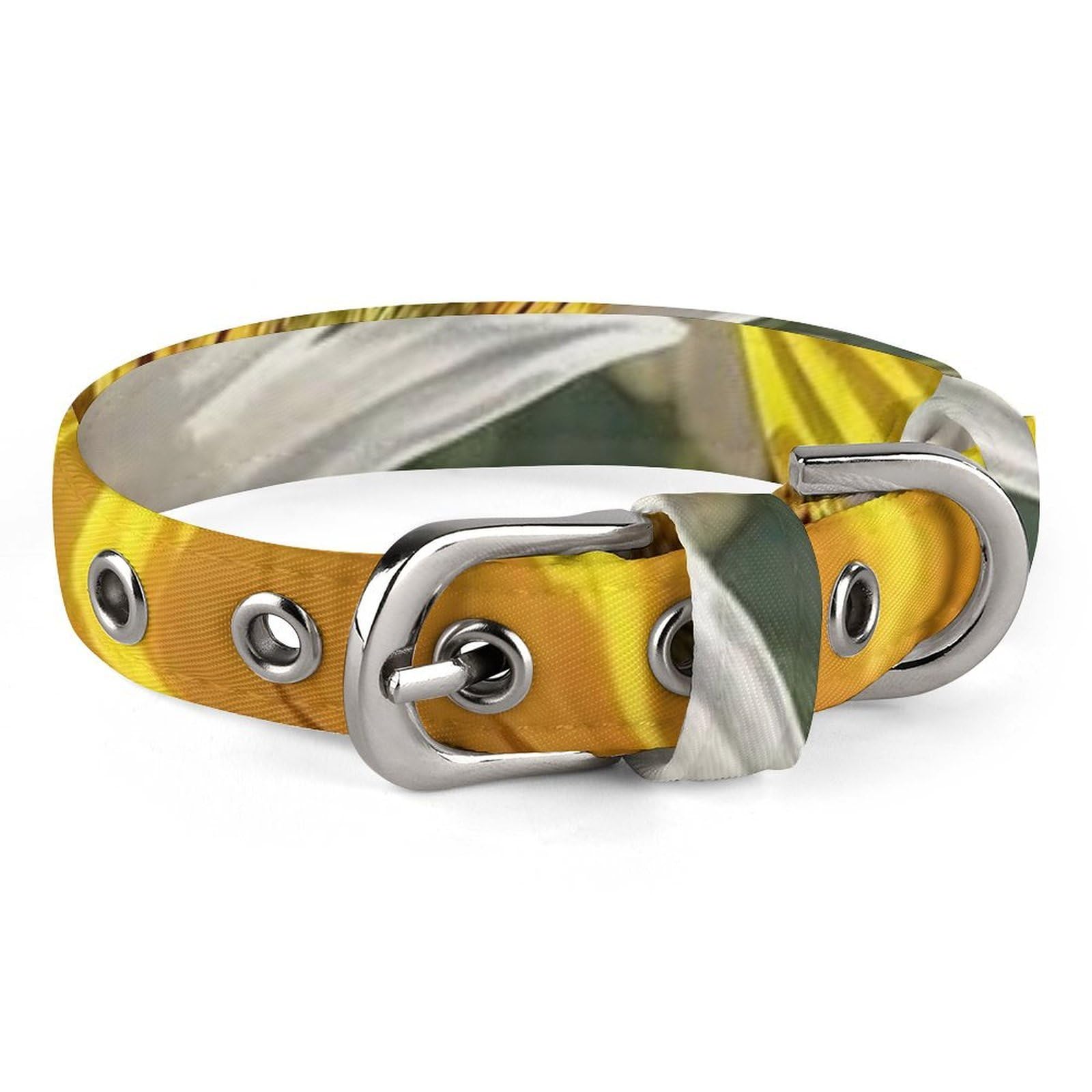 Collier pour chien motif tournesols idéal pour les promenades printanières de votre animal