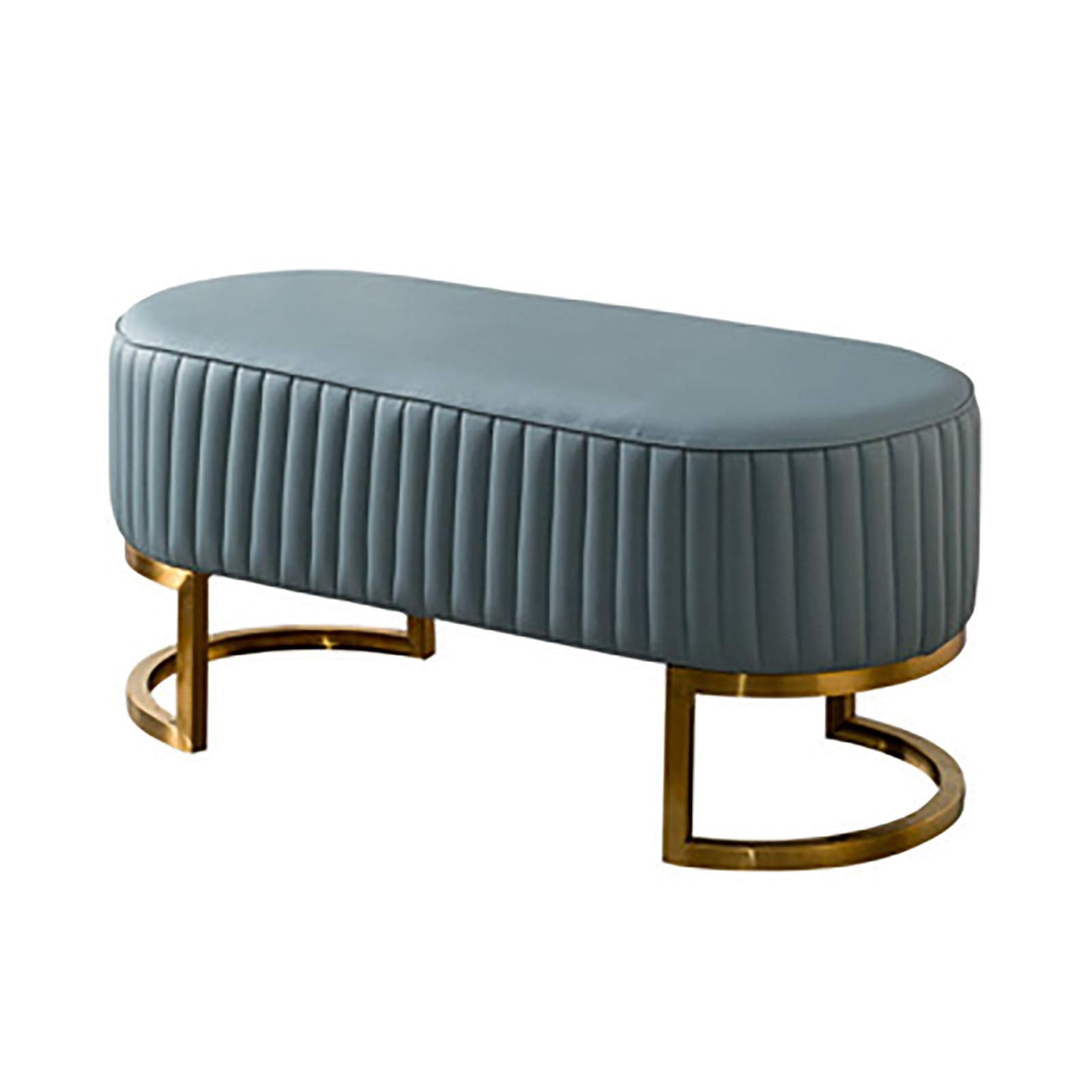 Repose-pieds en cuir rond pour chambre moderne et salon