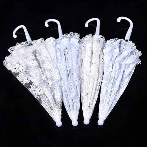 Miniatura 5 de Ochine Paraguas de encaje blanco sombrilla de encaje blanco paraguas paraguas vintage boda boda paraguas foto paraguas paraguas paraguas pequeño