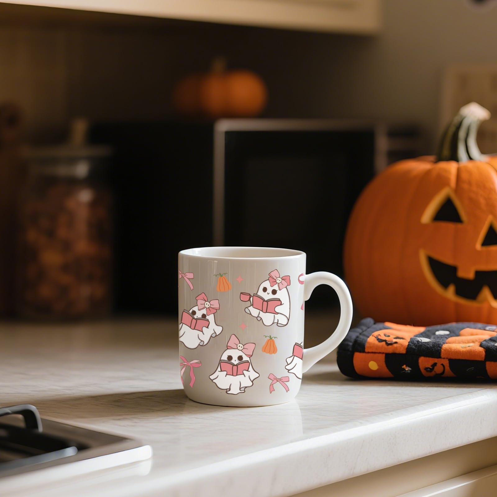 20-Pack Halloween UV DTF Cup Wraps - Spooky Cowboy & Pumpkin Decals For 16 Oz Tumblers, Waterproof