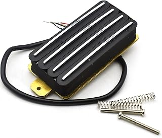 SoulDiM Hot Rail 2-Dual Blade Electric Guitar High Output Track Type Four Coil Humbucker Pickup (Black)