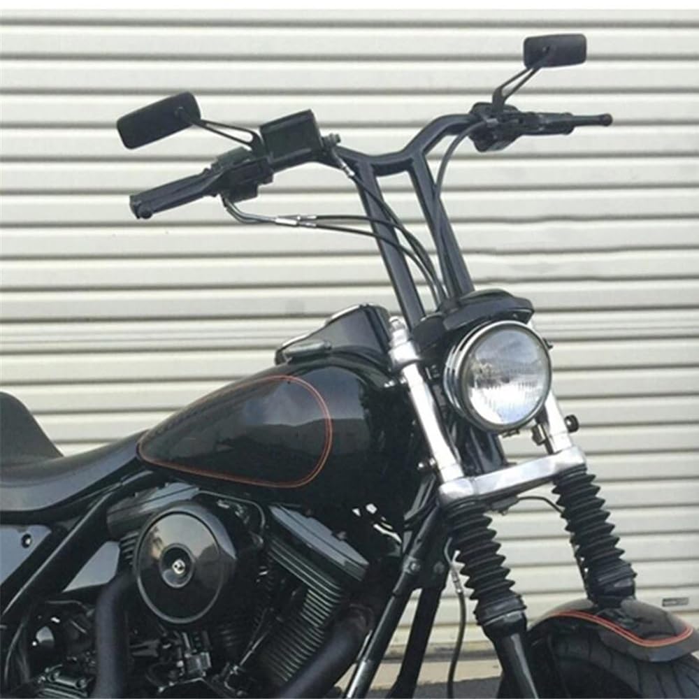 Motorcycle handlebar risers Kierownice motocyklowe Retro 12'' 14'' Rise Pullback T-bary 1'' Uchwyty do Dyna Electra Glide Sportster Touring Road King(25mm Chrome 12inch)
