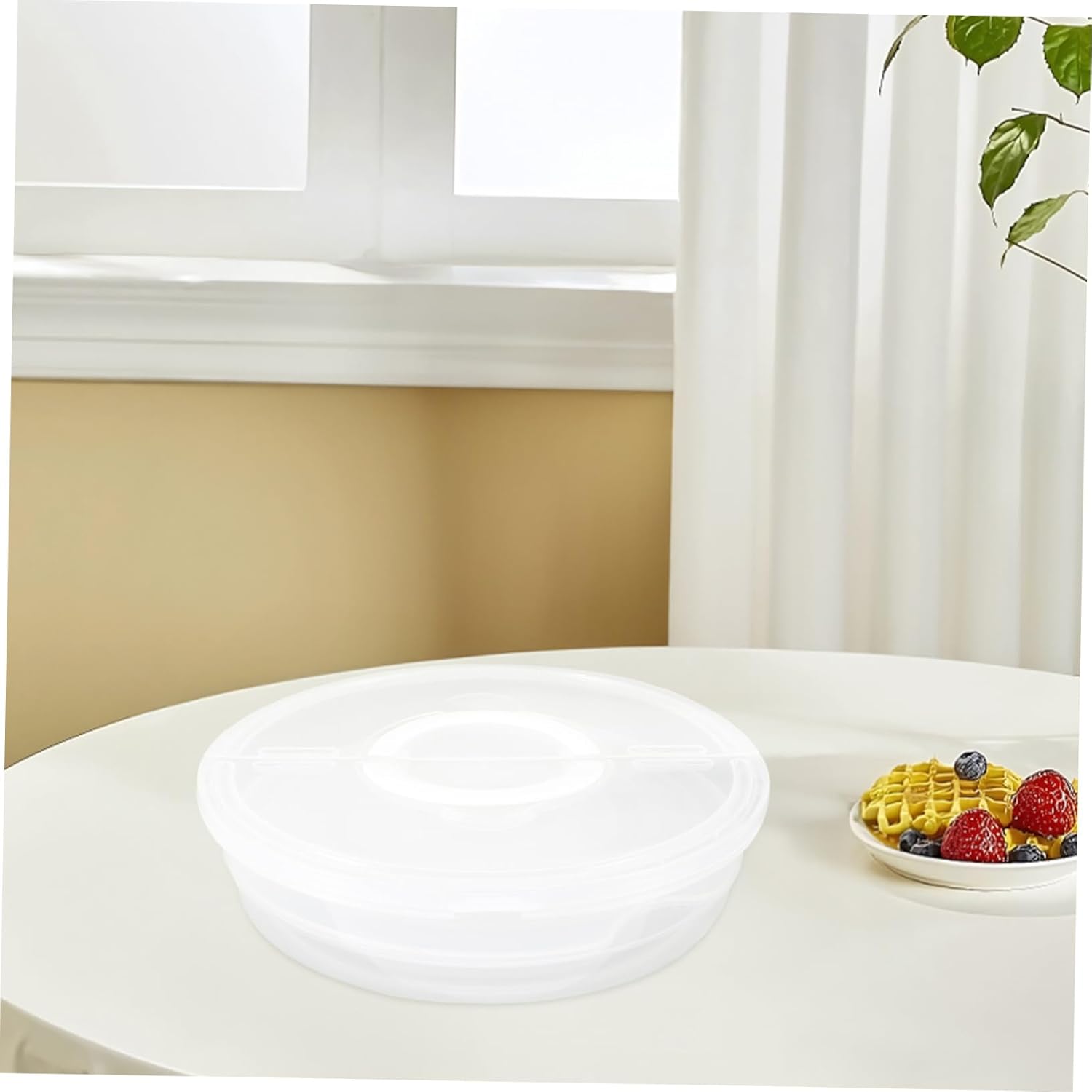 2pcs Food Storage Containers Handles Cake Carriers for Transport Airtight Keepers for Leftover Pizza