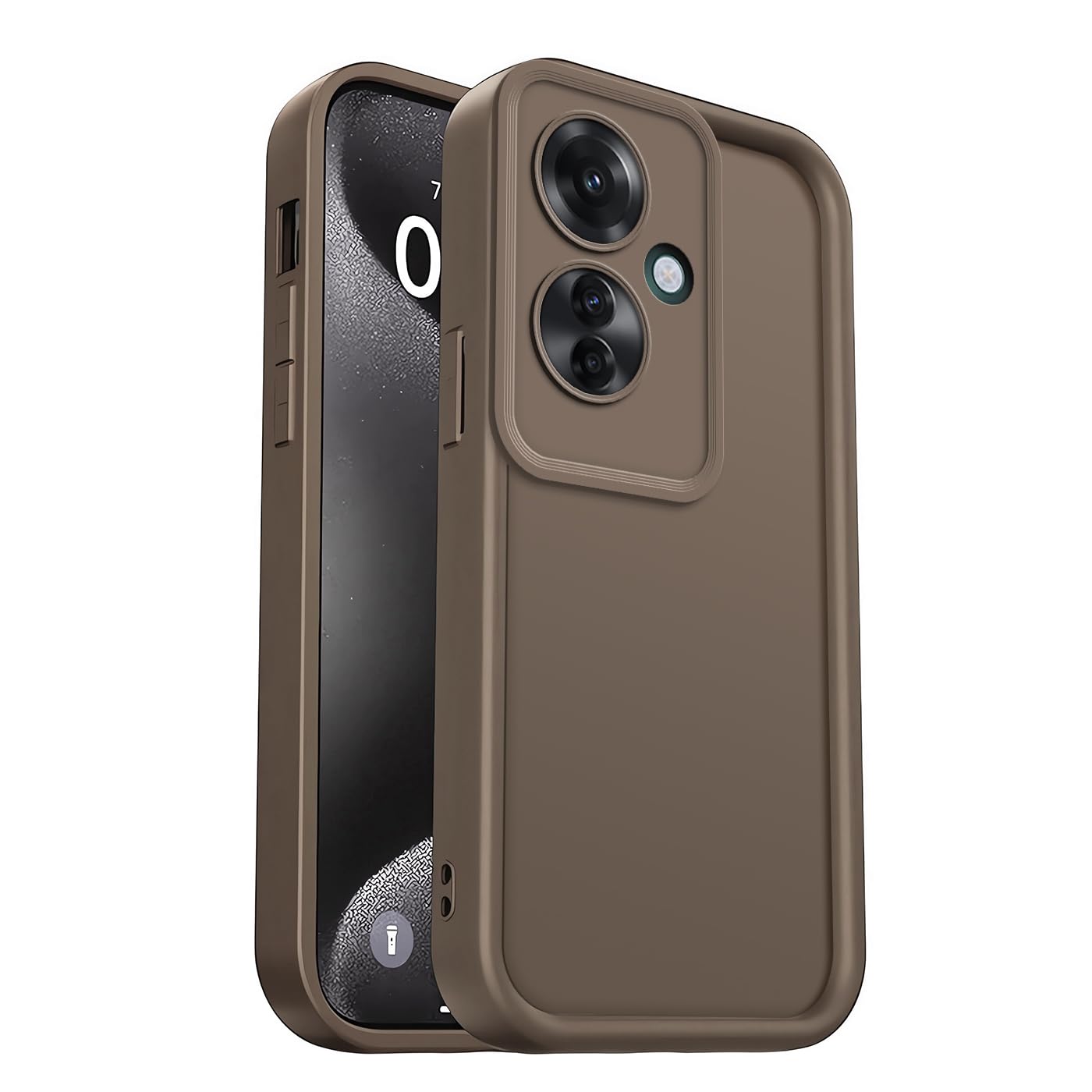 PanXCase Cover Per Oppo Reno 11F 5G / Reno 11F 5G - Custodia Silicone Sottile Elegant Disegni Morbida Leggera, Protezione Fotocamera Antiurto Antigraffio Case (Nero - 9