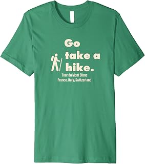 Tour du Mont Blanc Go Take A Hike Retro Premium T-Shirt