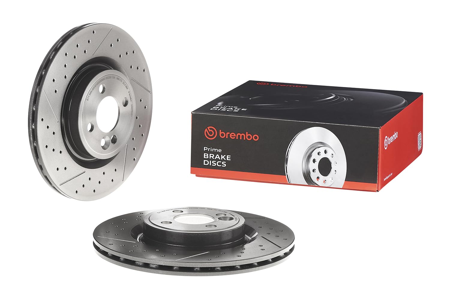 Brembo 09.B754.21 - Disco Freno con Verniciatura UV (Set di 2) - Anteriore