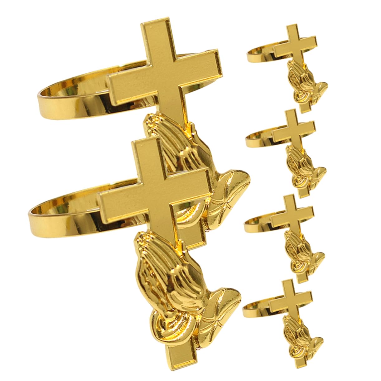 IMIKEYA 2 Set Portatovaglioli Con Design Incrociato Per Matrimonio E Feste Decorazione Per Tavola Per Speciali E Ristoranti 6 Pezzi*2