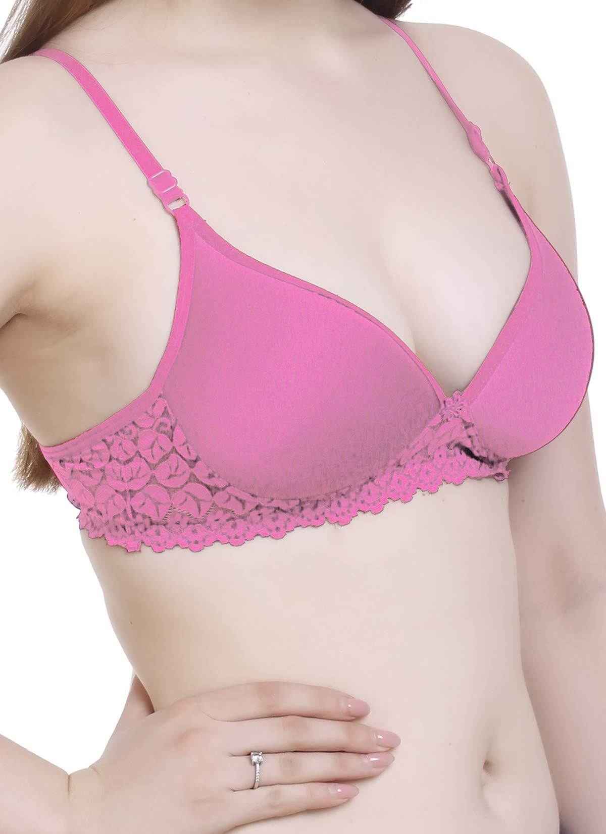 FIMS - Fashion is my styleWomen Lace Padded Bra Lightly Pad Full Coverage