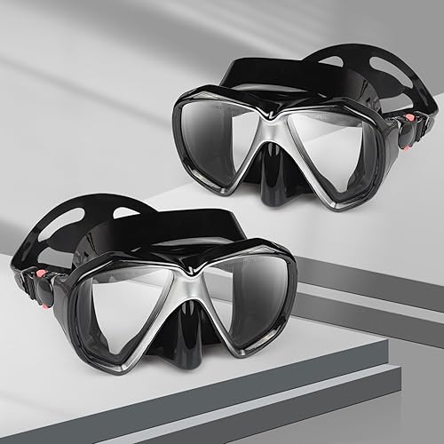 Máscara de buceo panorámica HD para natación, gafas de buceo antivaho, máscara de buceo de vidrio templado, gafas de natación para adultos y jóvenes
