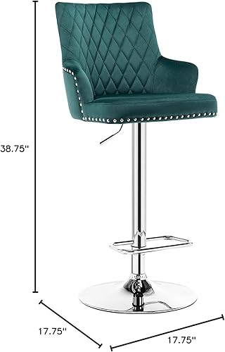 Miniatura 2 de Taburetes de bar de altura de mostrador Duhome Taburete de cocina ajustable 1 PCS Atrovirens