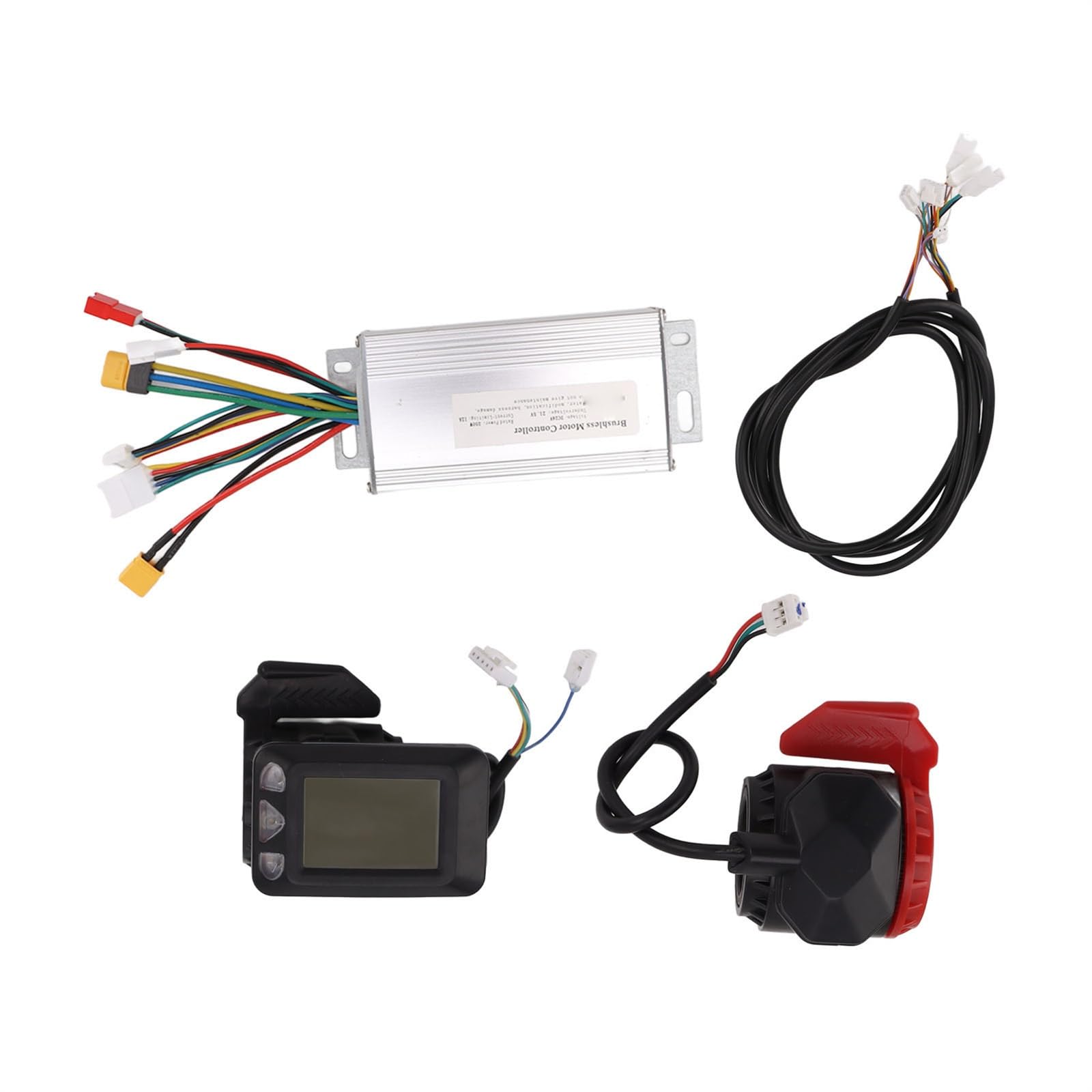 Do 24V 250W Zestaw kontrolera roweru elektrycznego Bezszczotkowy kontroler silnika z wyświetlaczem Thumb Throttle, do LENZOD, skuter elektryczny Wyświetlacz skutera elektrycznego