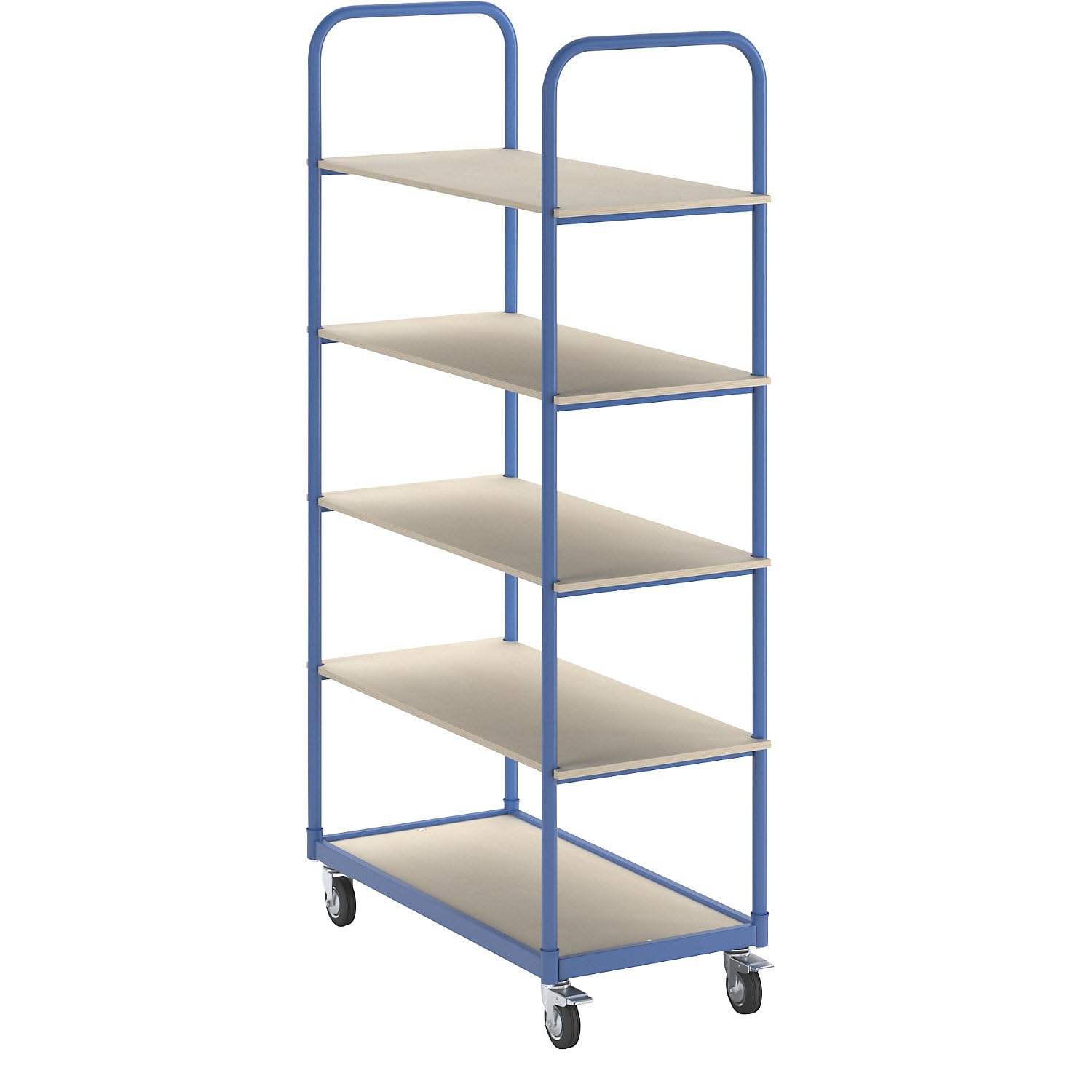 eurokraft | Etagenwagen | 5 Etagen | Ladeflächen-LxB 1050 x 475 mm