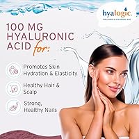 Vista 4 de Hyalogic Suplemento líquido de ácido hialurónico – Apoyo ingestible para la piel con 100 mg de HA y 100 mg de MSM – Hidratación natural