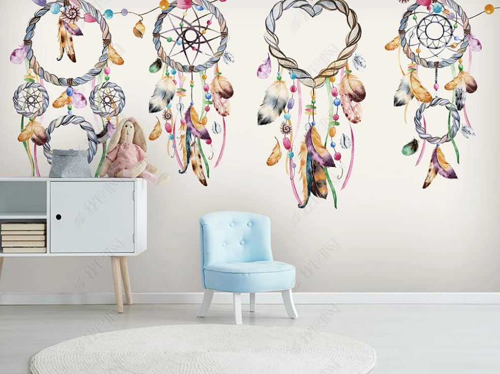 Papier peint intissé texture plume 250x175 cm pour deco salon