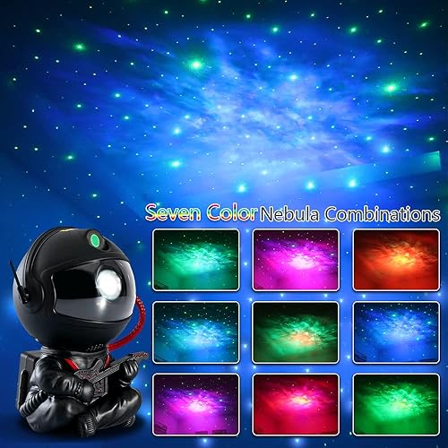 Miniatura 3 de Proyector de estrellas de astronauta, luz nocturna para niños, luz de proyector de nebulosa. Proyector de galaxia para dormitorio, sala de juegos