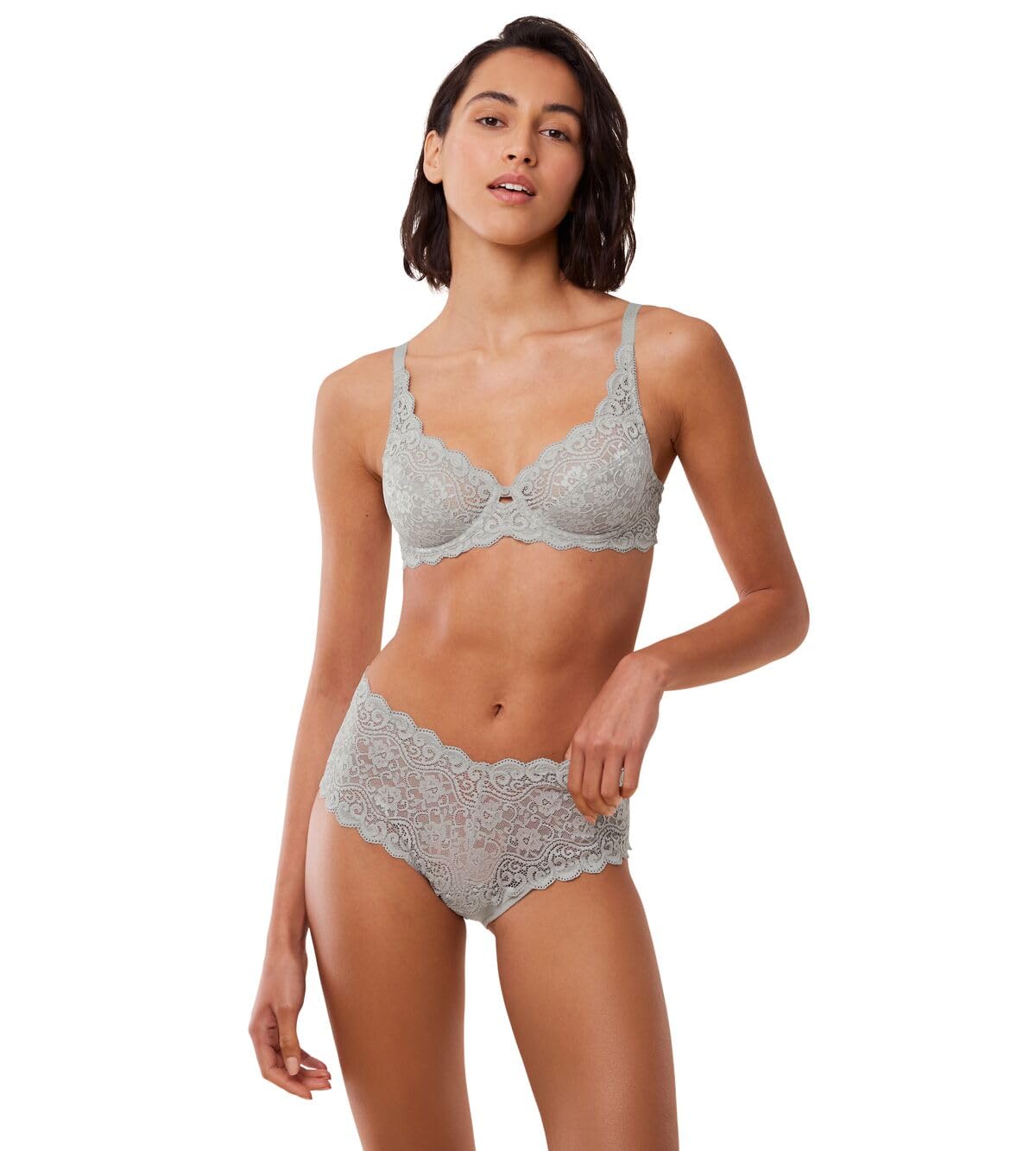 Triumph Women's Amourette W Bra, Silent Grey, 40C