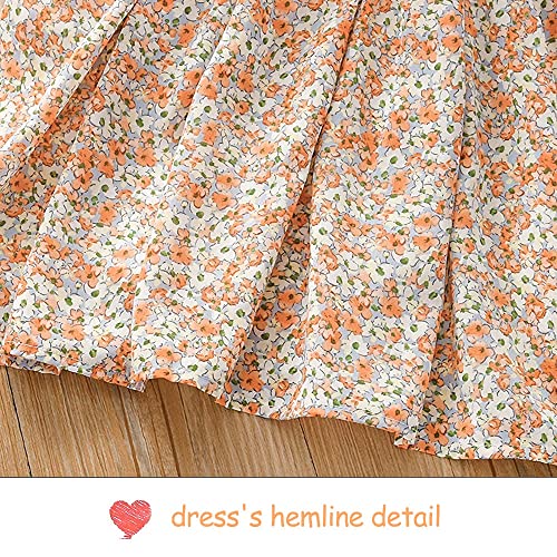 Simplee kids Spaghetti Strap Dress for Toddler Girl Summer Dress for Kids Floral Sleeveless Dress 2-9 Years4