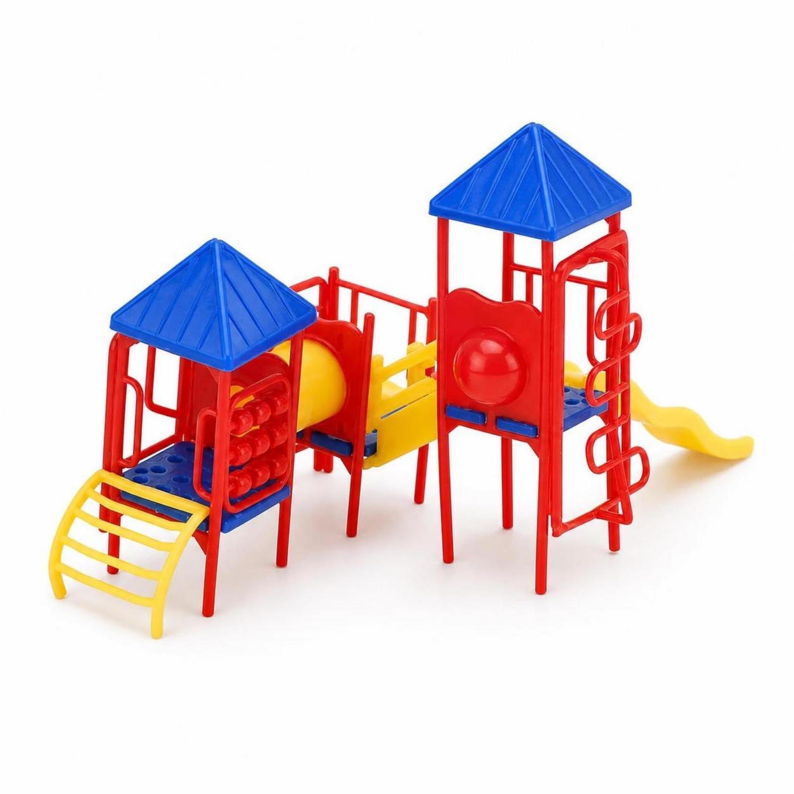 Miniature Playground Slide Miniature Scale Playground Model with Slides Small Playset for Hobbyists, Designers, Diorama, Sand Table 1-200-image-4