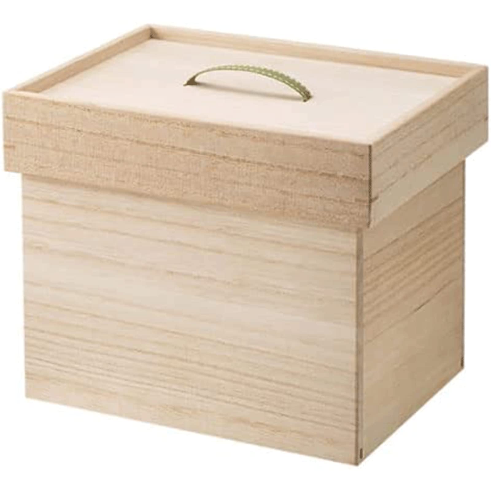 OLOTU Regalo Scatola portaoggetti in Legno, Contenitore per Pane di Grande capacità con Coperchio, Contenitore Multifunzionale, portapane Creativo Rettangolare Portapane
