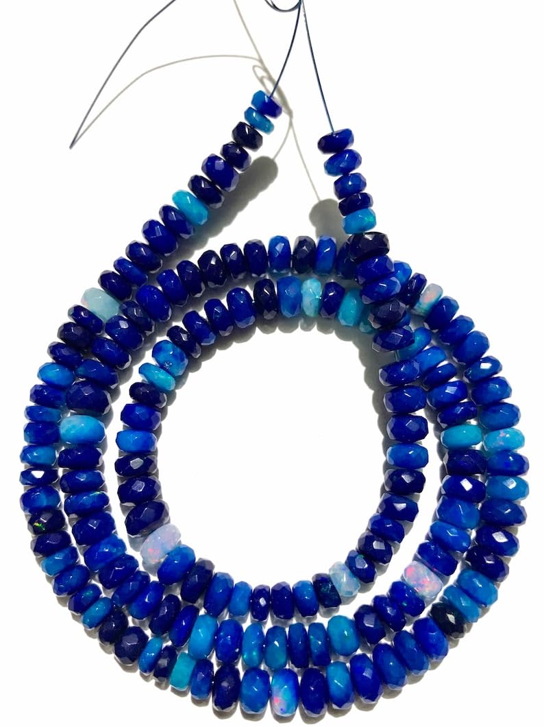 Perles rondes d'Éthiopie naturelles facettées 5mm fabrication bijoux DIY