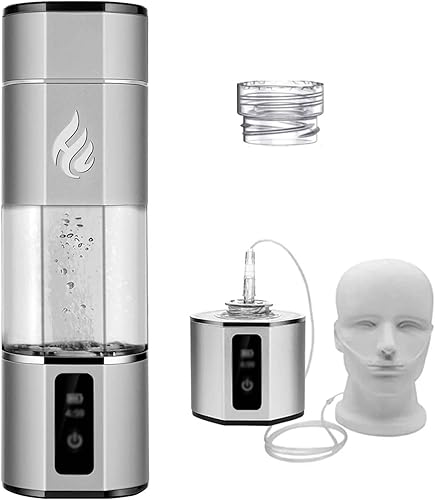 Miniatura 9 de Nueva botella de generador de agua de hidrógeno 5000ppb, hidrogenador de agua SPE PEM, generador de hidrógeno de iones portátiles, recargable,