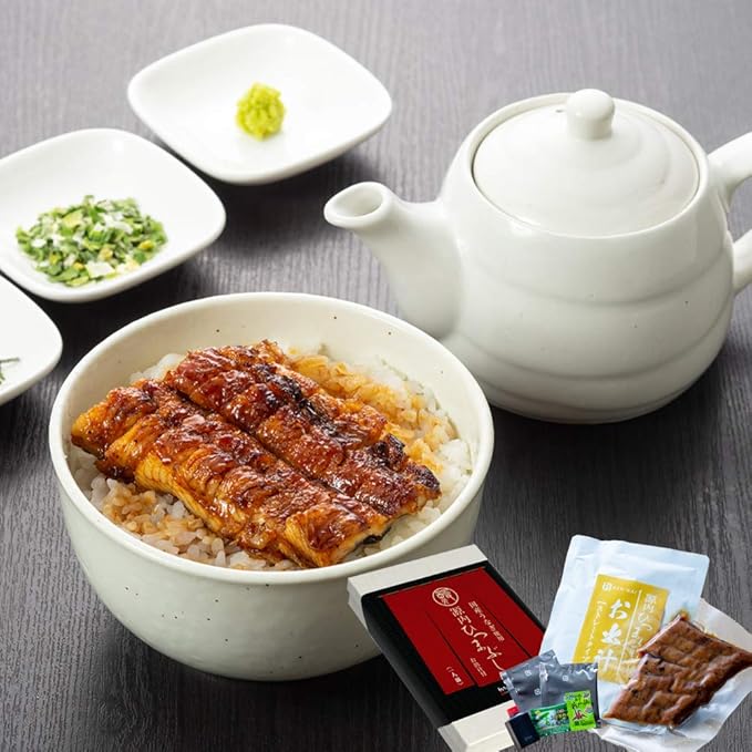 Amazon ギフト 国産 うなぎ ひつまぶし セット 235g 2入り タレ 出汁 薬味付き 2人前 ギフト 詰め合わせ 箱入 うなぎや源内 Unhm2 うなぎや源内 魚介類 水産加工品ギフト 通販