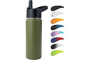 Stainless Steel Water Bottle: Eco-Friendly Army Green Oasis for Hydration