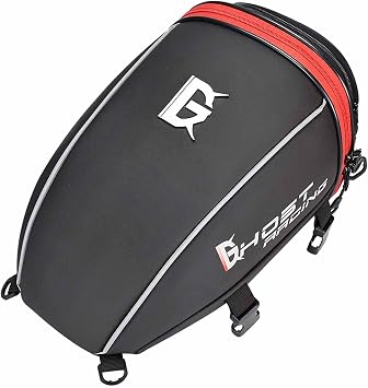 Motorcycle Tail Bag for Harley-Davidson Road Glide "The Quail" 2017 Expandable Multifunctional Storage Saddle Bag Waterproof Large Storage Space Duffle Travel Rear Rack Bag,Red