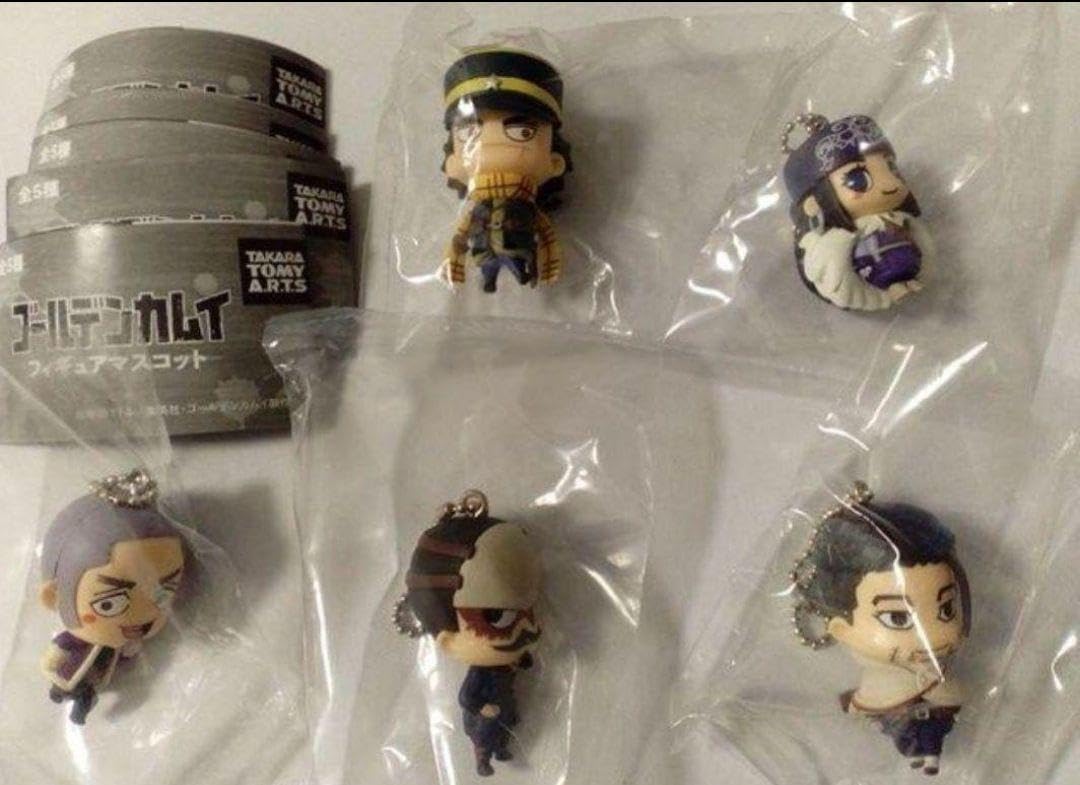 希少 ゴールデンカムイ　フィギュアマスコット　全5種フルコンプ ガチャ Amazon.co.jp: 希少 ゴールデンカムイ フィギュアマスコット 全5