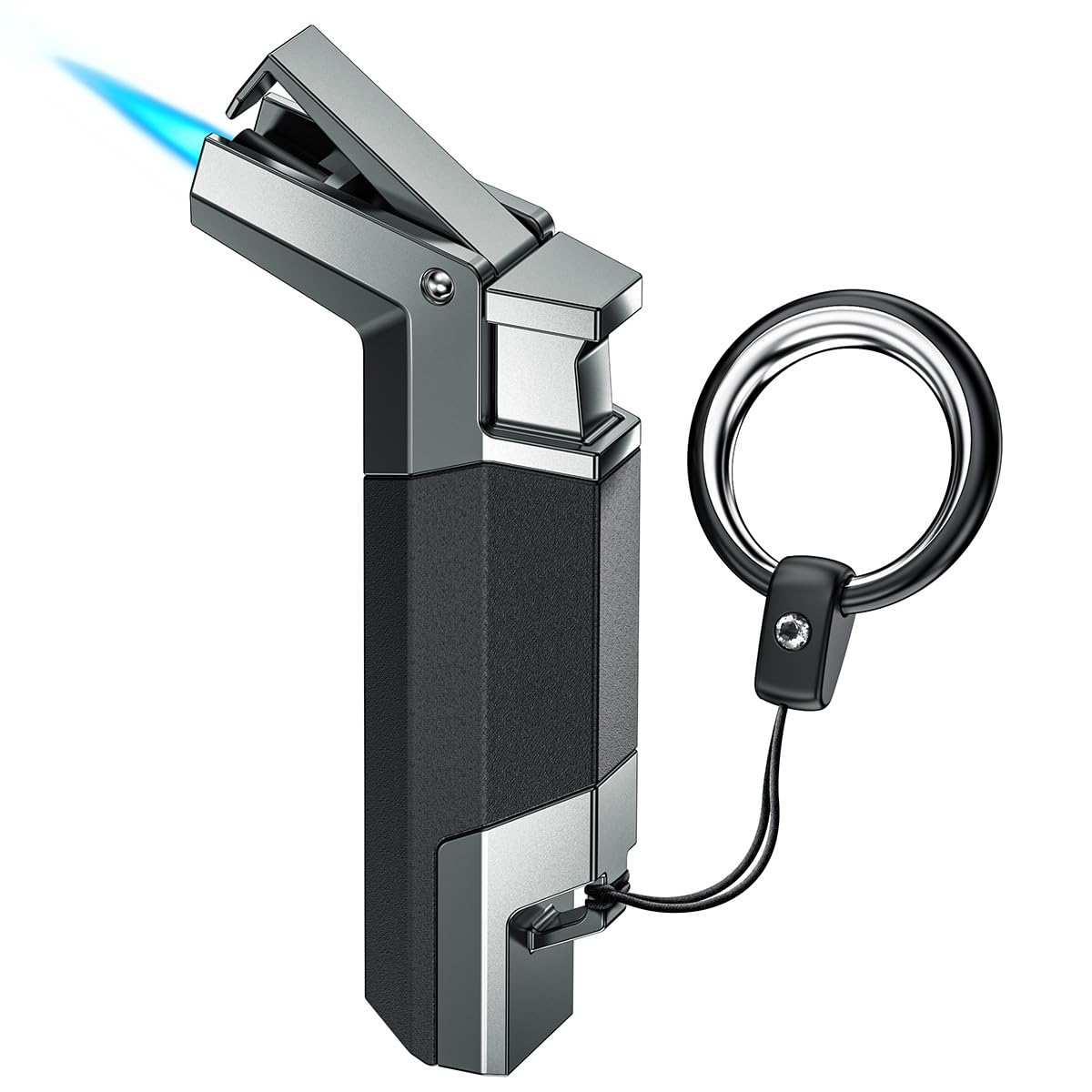 Jet Flame Lighter Refillable Gas Torch Lighter Windproof Pipe Lighters for Women & Men(Gas Not Included)