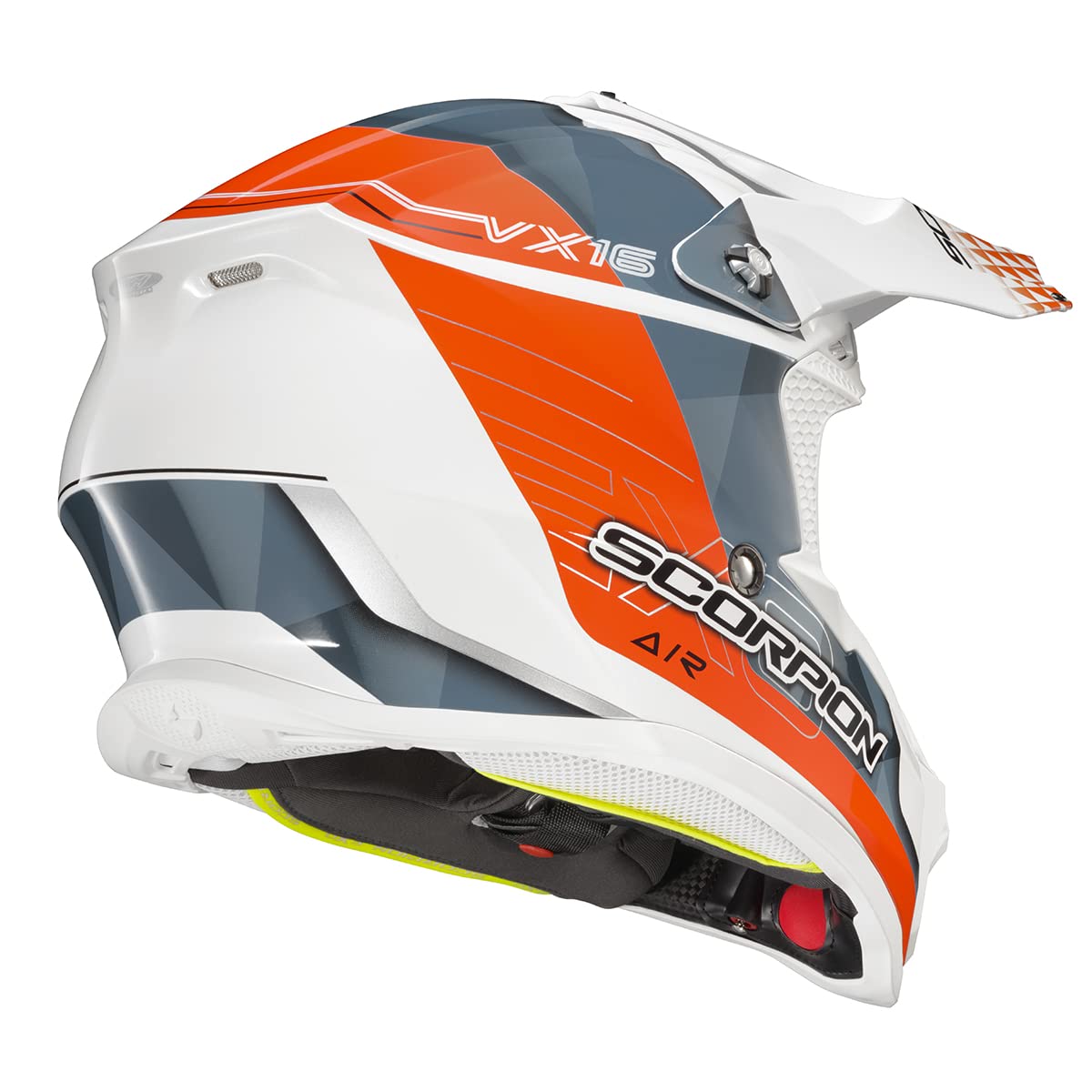 ScorpionEXO VX-16 Prism Dual Off-Road Dirt Bike MX ATV UTV Motocross Racing Adult Full Race Helmet with Visor Dot Approved (Gloss Orange - Medium)