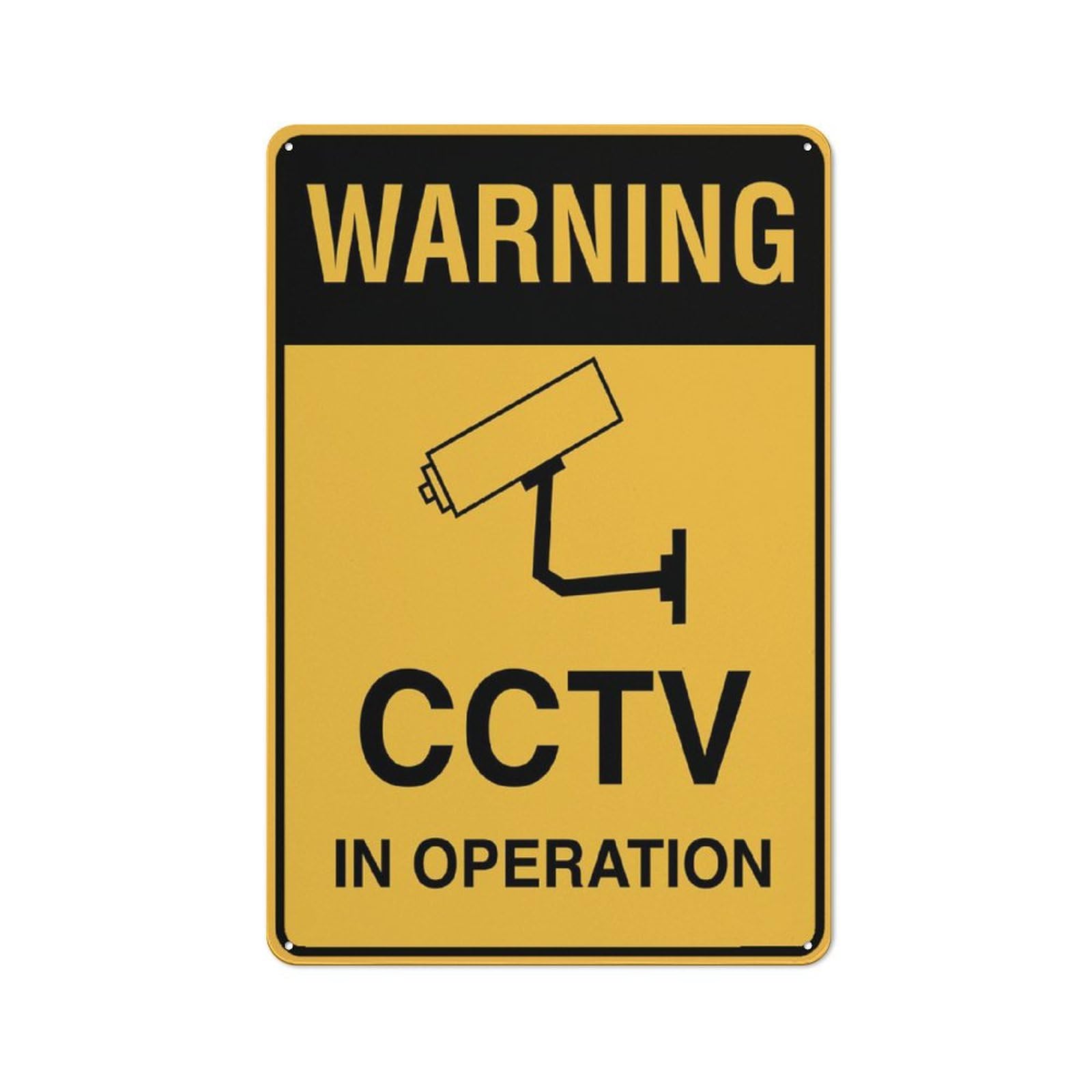 Warning Cctv In Operation Sign For House 12" X 8" Yard Sign, Premium Aluminum, Sun-Proof, Rust-Free