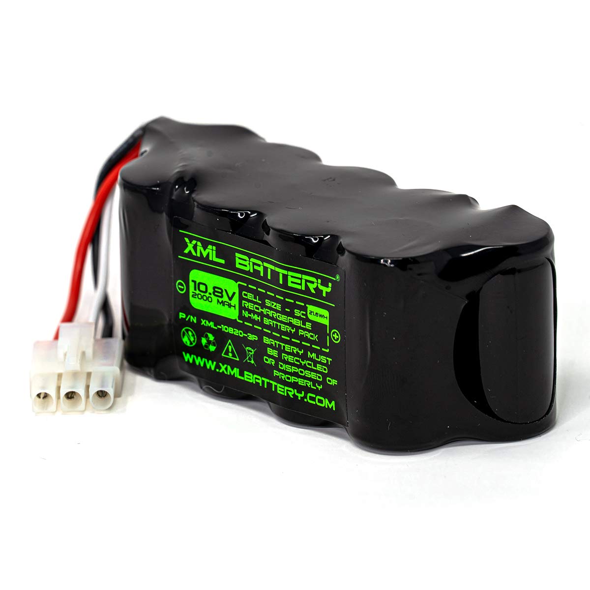 XML Battery (1 Pack XBT1106N SV1110 Shark Battery 10.8v 2000mAh Ni-MH SV11O6N SV116N SV1106N SV1110N Floor and Carpet Sweeper Replacement