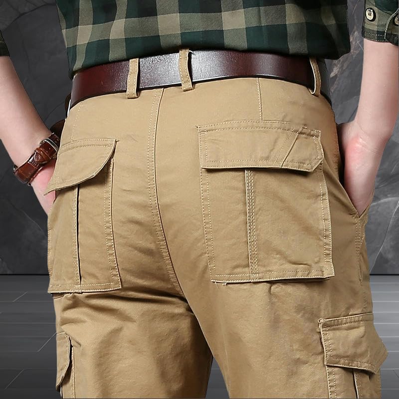 Pantalon cargo multipoches homme coton ample à entrejambe basse - 7