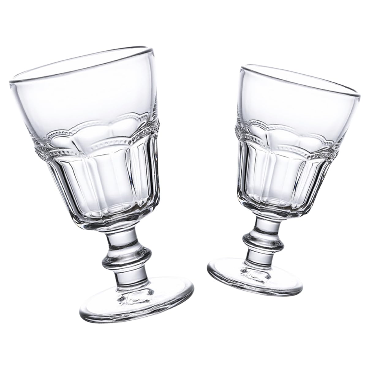 OUNONA 2 Sätze Glasbecher Eisbecher Tragbar Groß Flöte Unzerbrechlich Hoch Bruchsicher Isoliert Rot Party Stiel Dessertbecher Getränkebecher Snack Servierbecher 2 Stück * 2