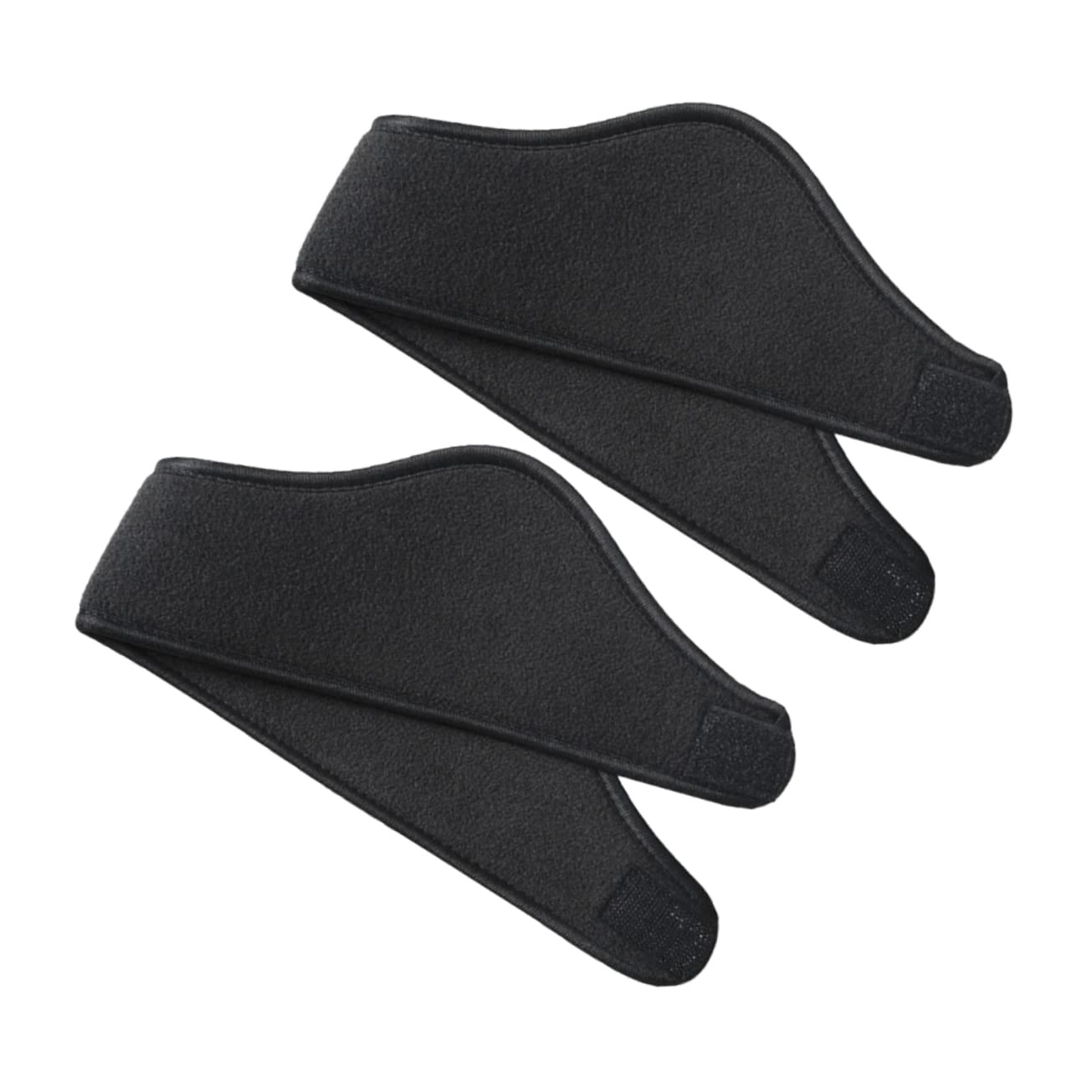 Healeved 2Pcs Double Fleece Ear Warmers Headbands for Unisex Stretchy Ear Covers for Outdoor Activities Sports and Cold