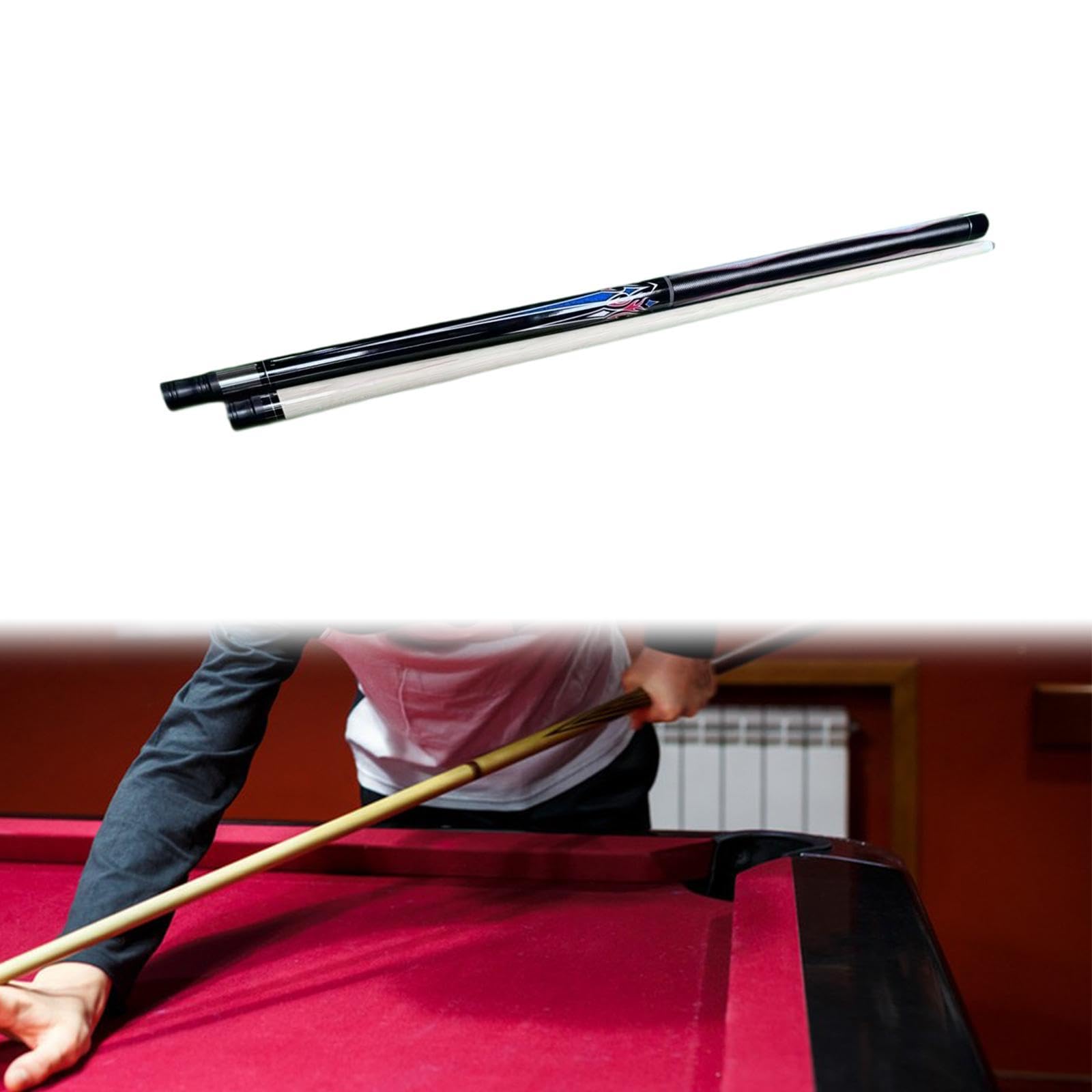 Stecca da Biliardo, 57 Pollici, Due Pezzi, 1/2 Spaccata, Stecca da Snooker, Stecca da Biliardo per Adulti, Principianti, per Principianti, per Il Gioc