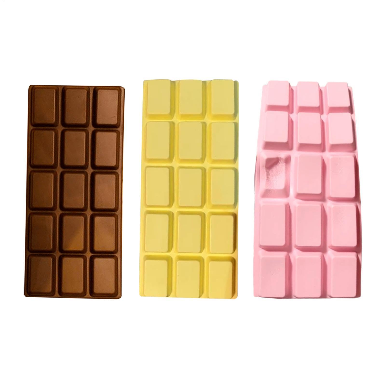 3pack Chocolate Fidget Toy, Chocolate Squeeze Plaything Soft Fidget Plaything,Soft Slow Chocola Te Shaped Toy | Fake Food Fidg Et For Adults Children Home Office Travel School,6.3x2.76 Inches