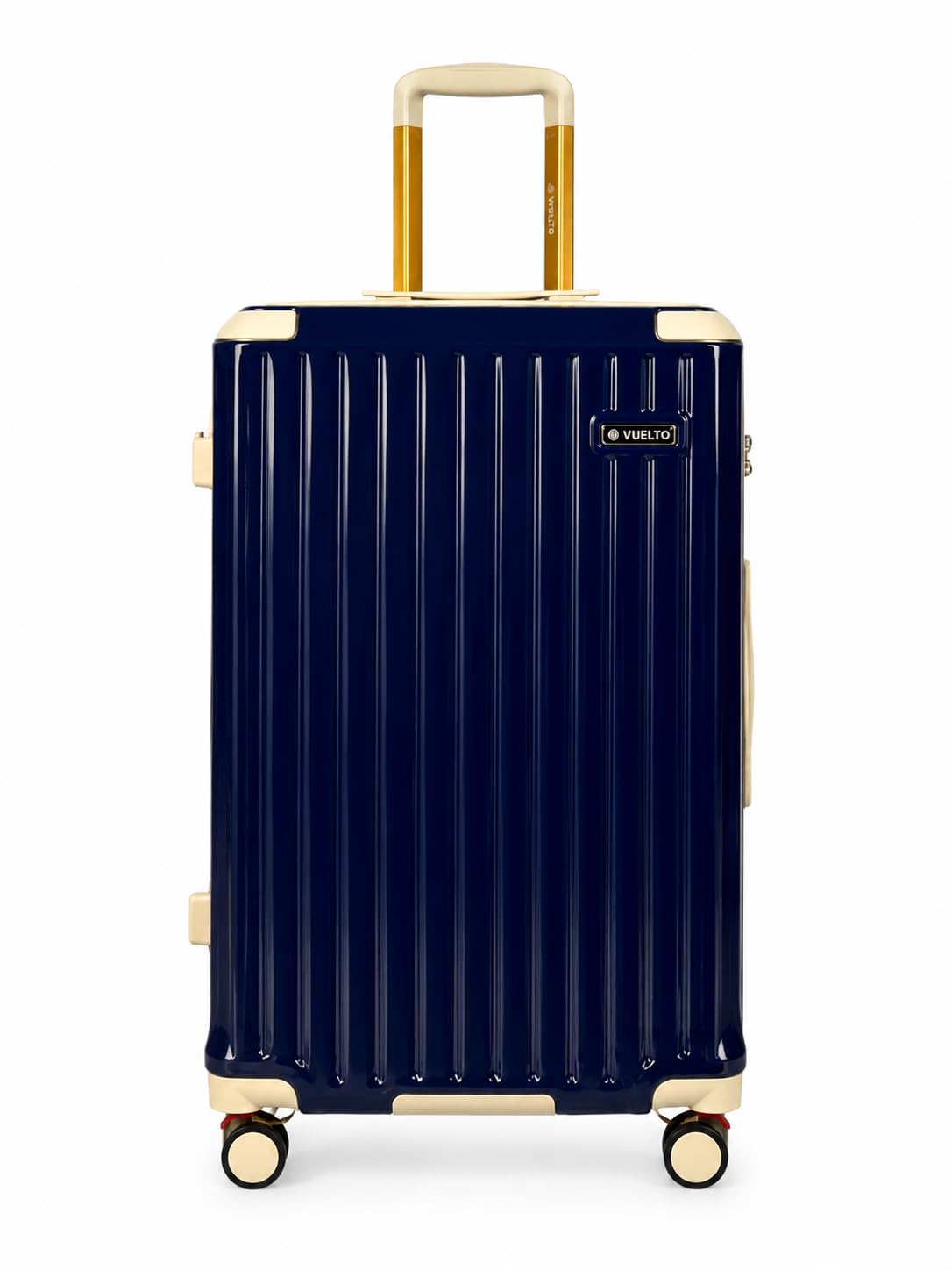 Valise Grande Soute XL 76 cm – Bagage Soute Léger & Résistant 97 L – Coque ABS & Polycarbonate – 4 Roues Doubles 360°, Serrure à Code Bleu Roi