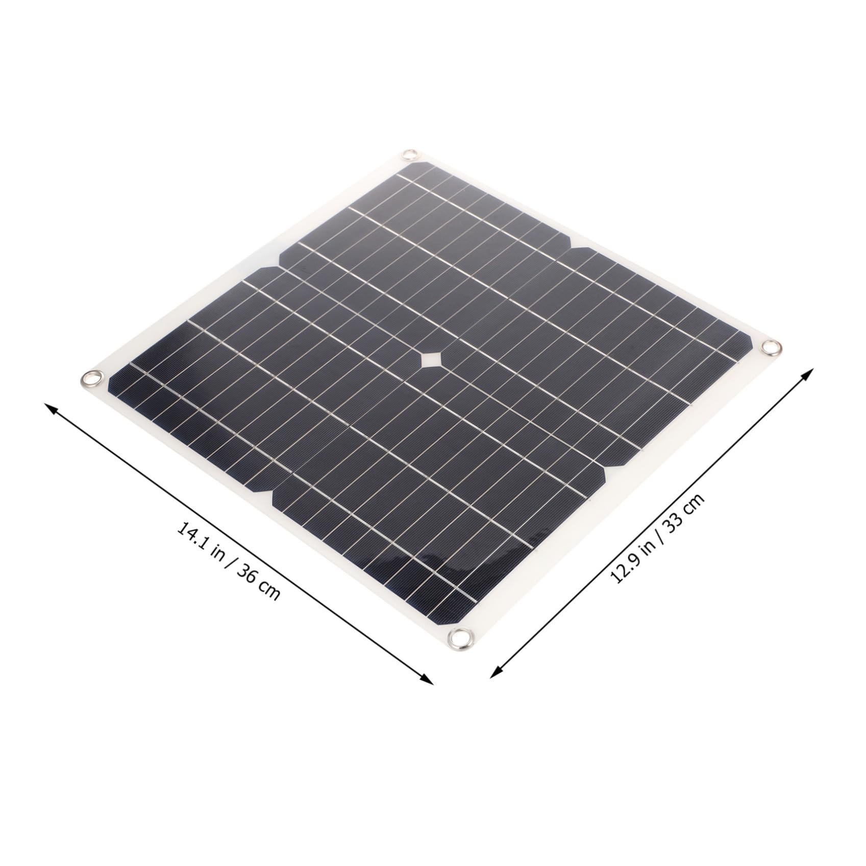 Kit Panneau Solaire Monocristallin Portable et avec Contrôleur Équipement de Charge Solaire Urgence pour Camping Randonnée et Outdoor