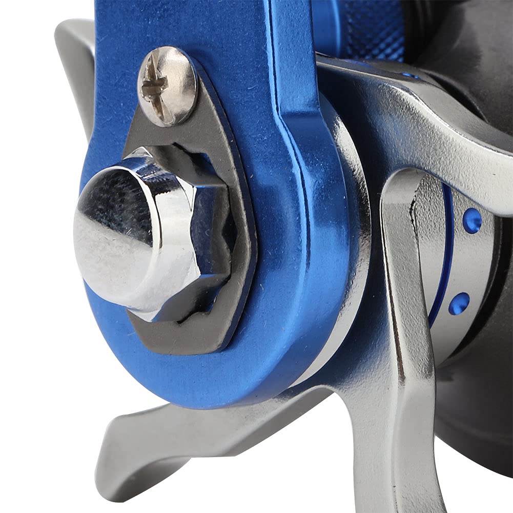 Wakects Carrete de Pesca Baitcasting 12+1BB, Carrete de Pesca de Mar de Metal con Potencia de Arrastre de 10 Kg, para Diseño de Cuerpo Ancho de Gran Capacidad para Mano Derecha