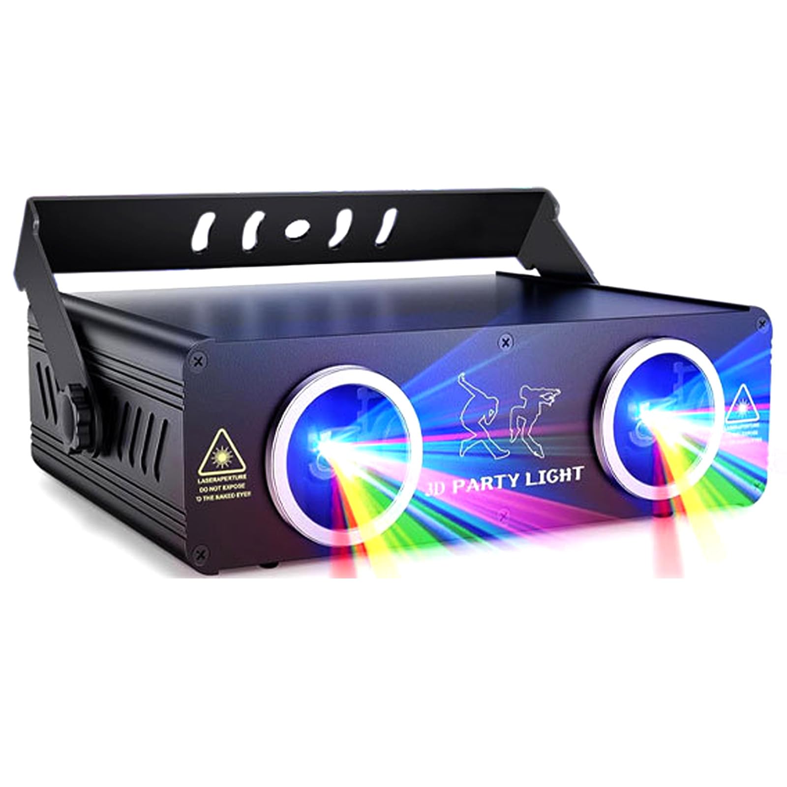 Ulepszone oświetlenie LED z pilotem, kolorowe, obrotowe, tworzące atmosferę KTV, sterowanie głosowe, wyjątkowe efekty na urodziny/imprezę
