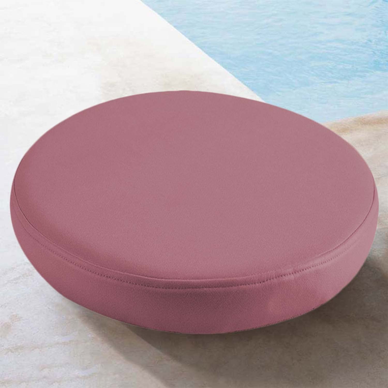 Waigg Kii Round Garden Chair Cushions Pad Indoor Outdoor Waterproof,Non-slip Thick Chair Cushion Seat Pads for Outdoors/Home/Office/Swing/Patio (60x60x8cm,Pink)