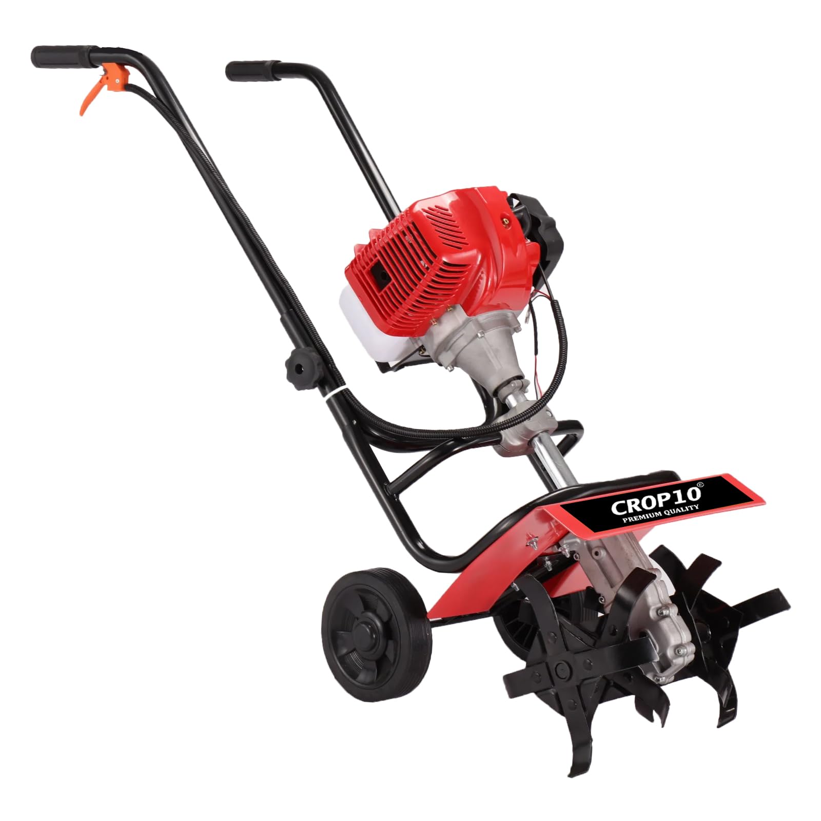 52CC Tiller Top 2HP Powerful 2 Stroke Petrol Engine with High Carbon Steel Blades, Cultivator, Mini Rotavator, Weeder | Working Width 30CM, Depth 10CM | Ideal for All Types of Agriculture Crops-image-42