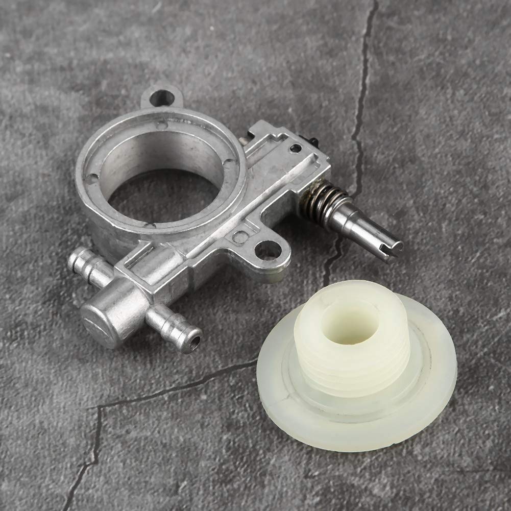 Pompa Olio Per Motosega 25CC/38CC - Ricambio In Alluminio E Plastica, Con Ingranaggio - Foto 2